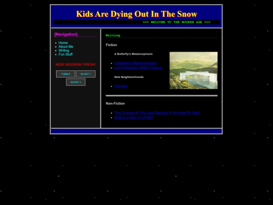 writing screenshot
