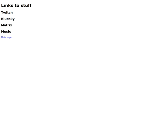 links screenshot