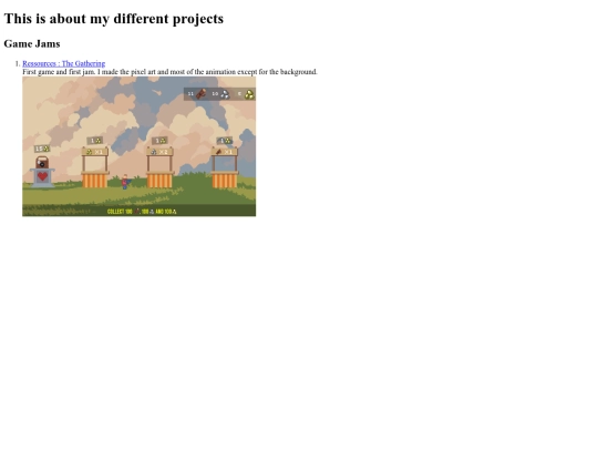 projects screenshot