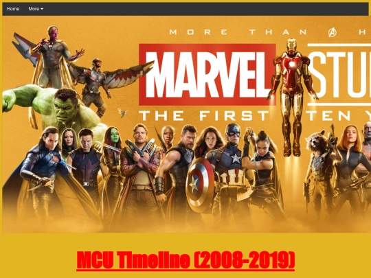 MCU_Timeline screenshot