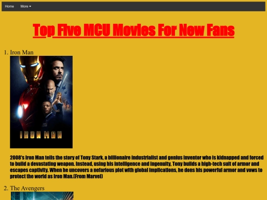 Top_Five_MCU_Movies_For_New_Fans screenshot