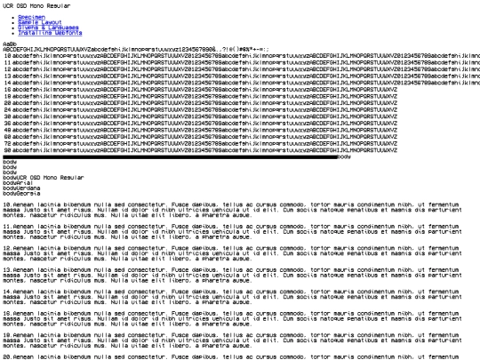 fonts/vcr/vcr-demo screenshot