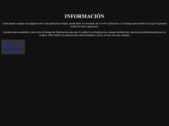 más-info screenshot
