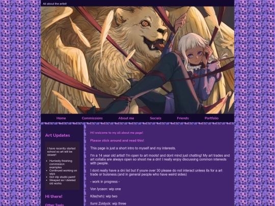Abouttheartist screenshot