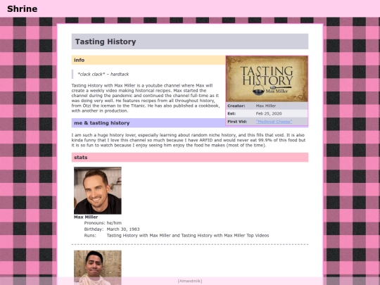 tastinghist screenshot