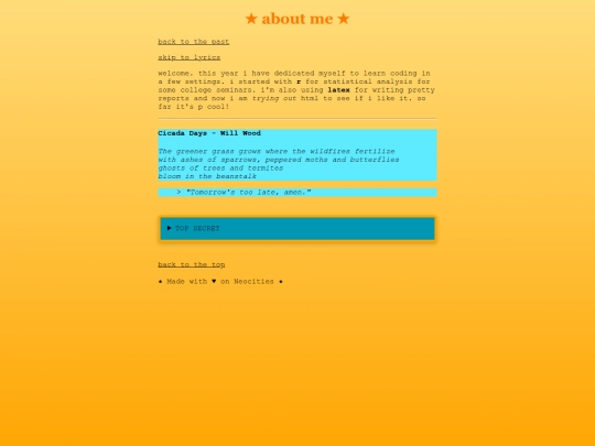 aboutme screenshot
