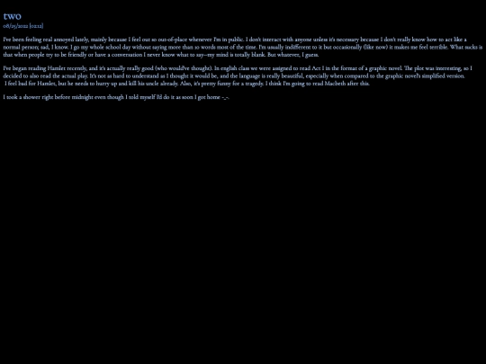 home/journal/entries/2 screenshot