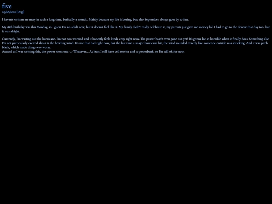 home/journal/entries/5 screenshot
