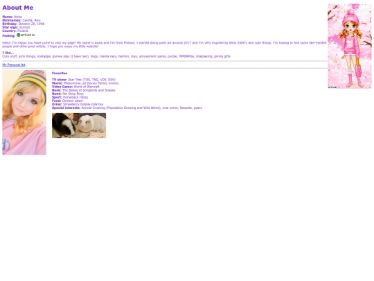 Aboutme screenshot