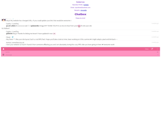 Chatbox screenshot