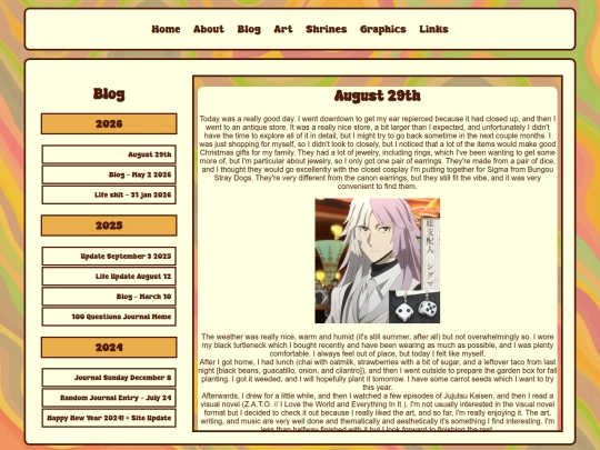 blog screenshot