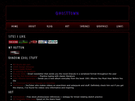 links screenshot