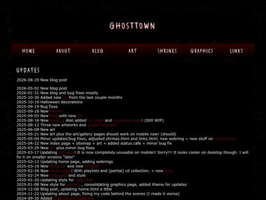 updates screenshot