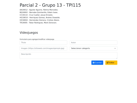 index screenshot