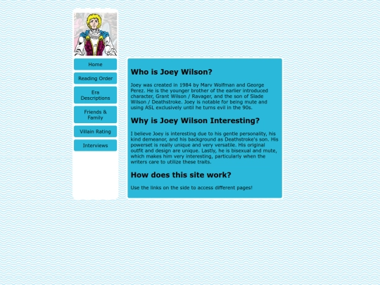 joeysite screenshot