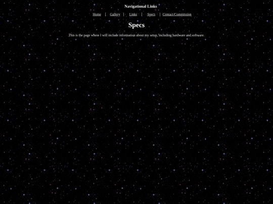 specs screenshot