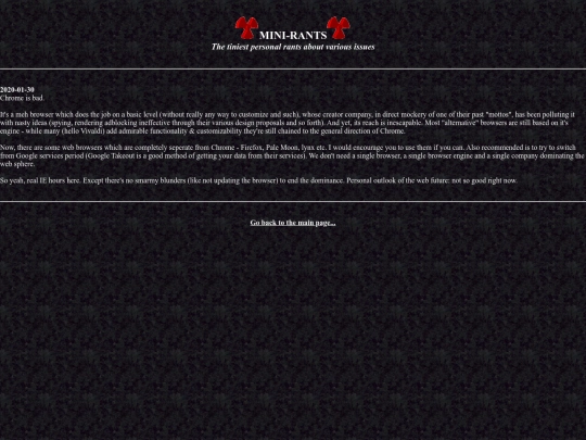 rants screenshot