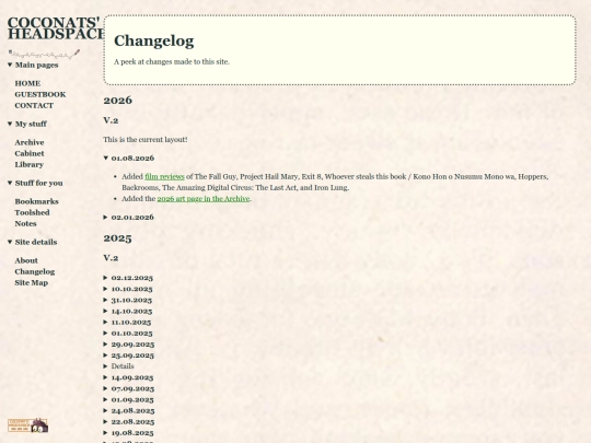 site/changelog screenshot