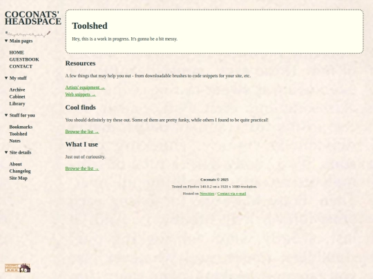 site/toolshed screenshot