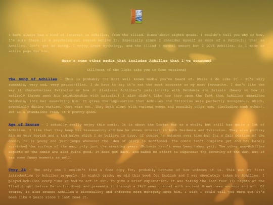 Homepage/interests/Achilles screenshot