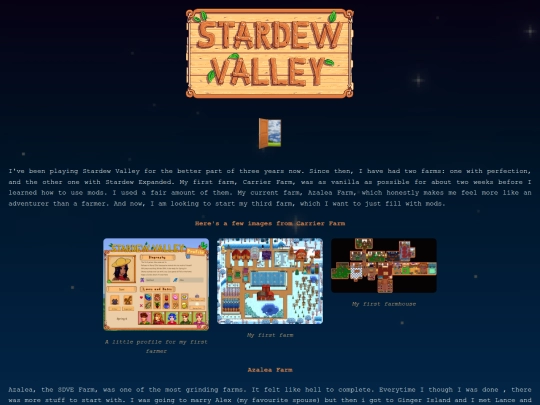 Homepage/interests/Stardew screenshot