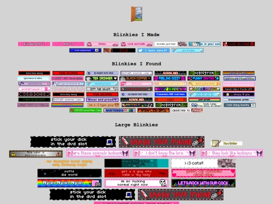 Homepage/interests/blinkies screenshot