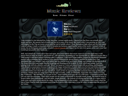 musicreviews screenshot