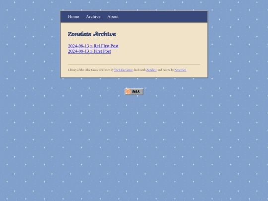 blog/archive screenshot
