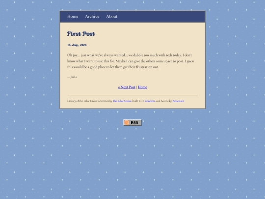 blog/posts/2024-08-13-First-Post screenshot