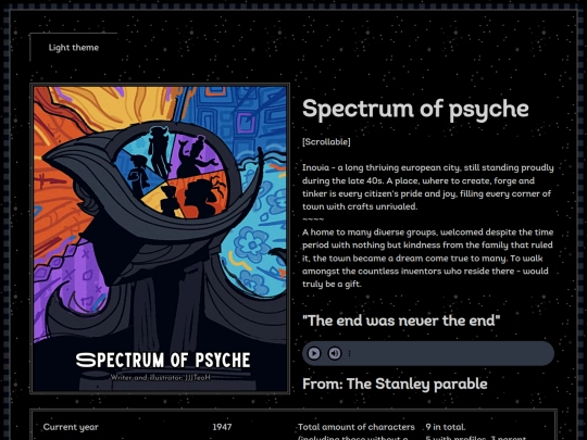 SoP.story screenshot