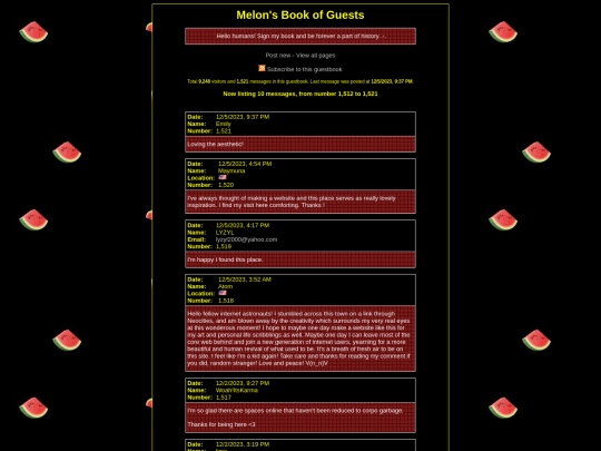 frames/guestbook screenshot