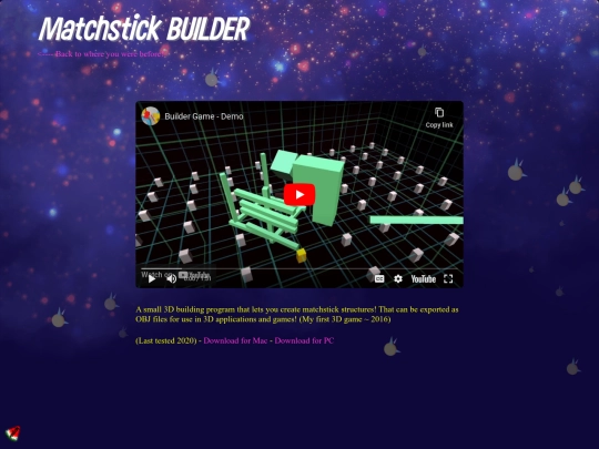games/pages/builder screenshot