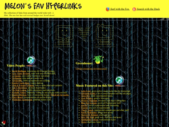 links screenshot
