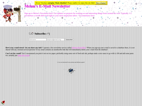 newsletter screenshot