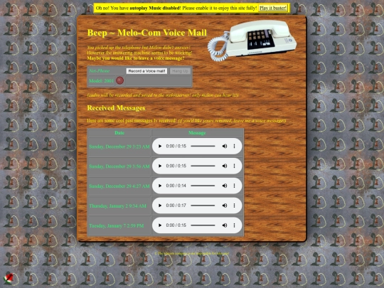 universe/voicemail screenshot