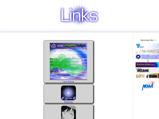 links screenshot