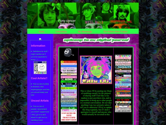 Blogpage screenshot