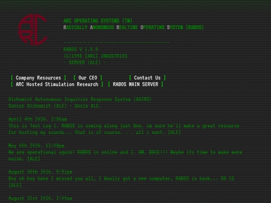 Blog screenshot