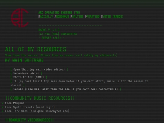 Resources screenshot