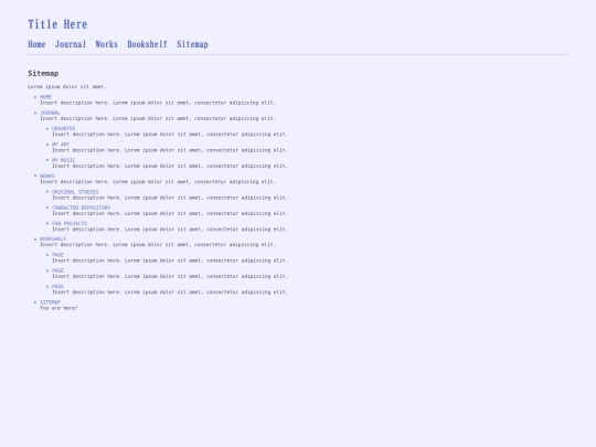 sitemap screenshot