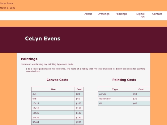 paintings screenshot