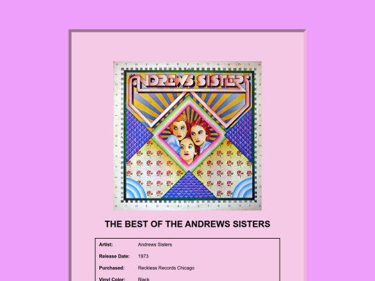 Record_shelf/Andrews_Sisters screenshot