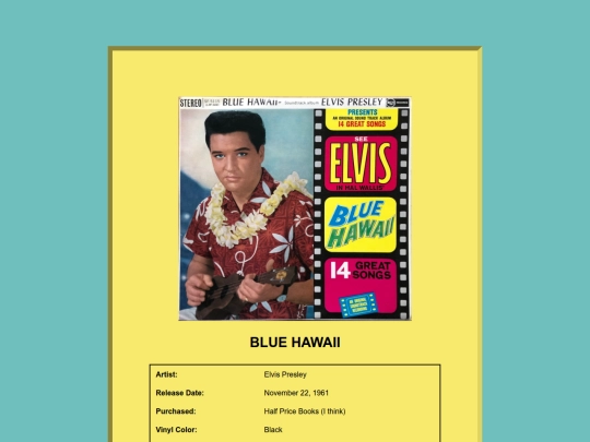 Record_shelf/Blue_Hawaii screenshot