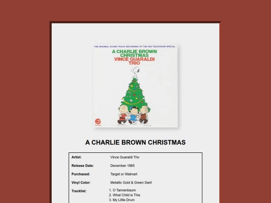 Record_shelf/Charlie_Brown_Christmas screenshot