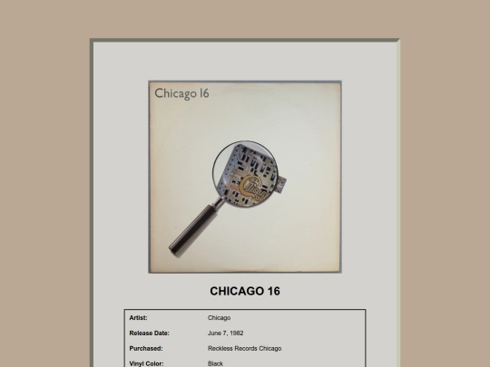 Record_shelf/Chicago_16 screenshot