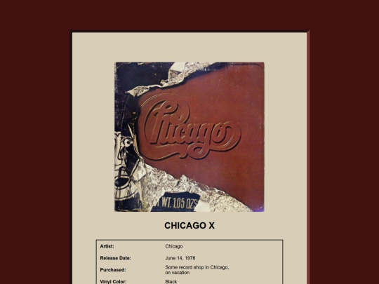 Record_shelf/Chicago_X screenshot