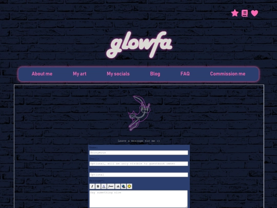 Pages/guestbook screenshot
