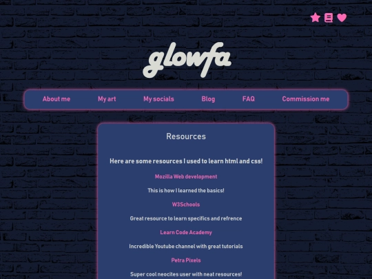Pages/resources screenshot