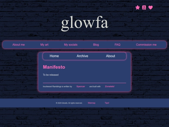 blog/about screenshot