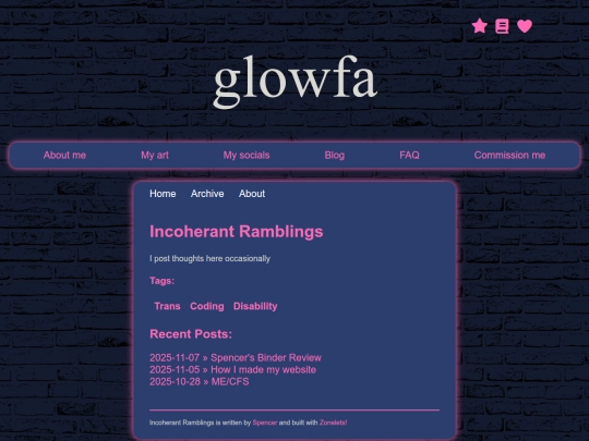 blog screenshot